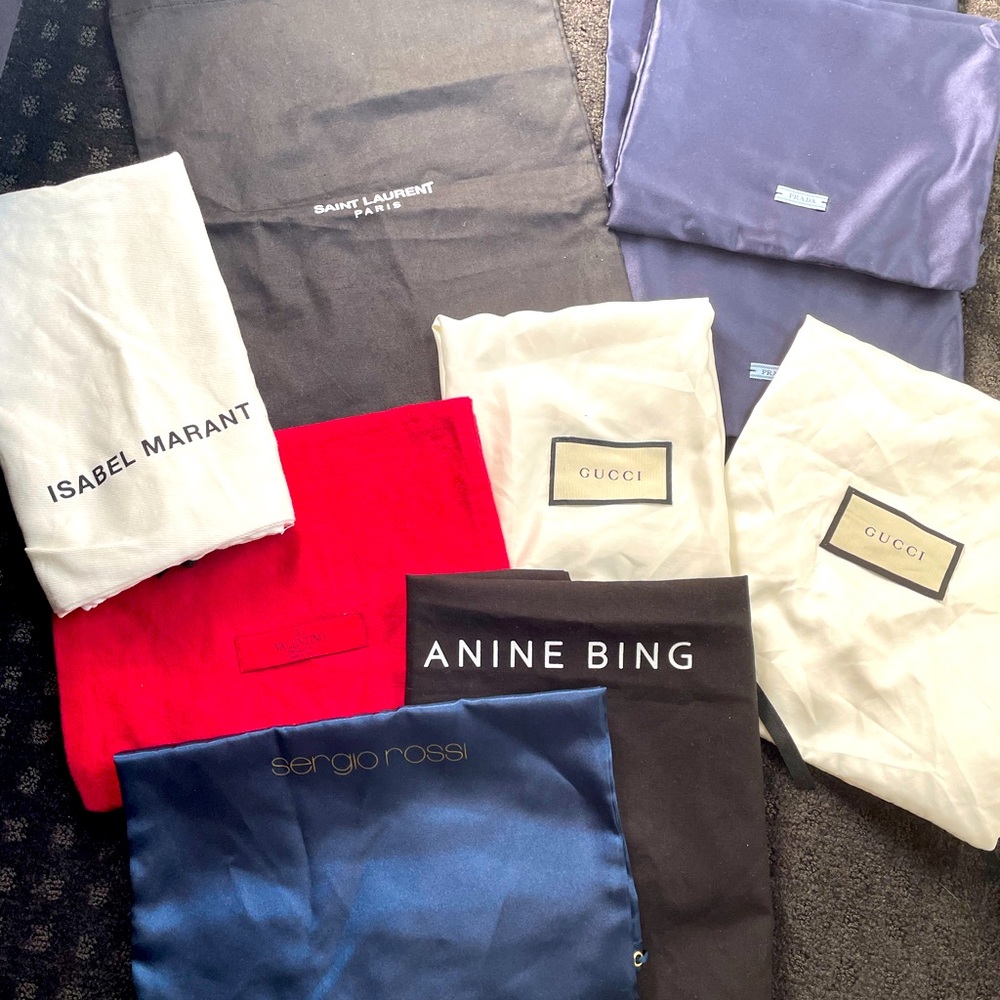 Designer Dust bags - set of 9